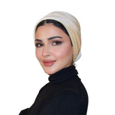Beige Velvet Turban