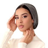 Silver Shimmer Cap Turban