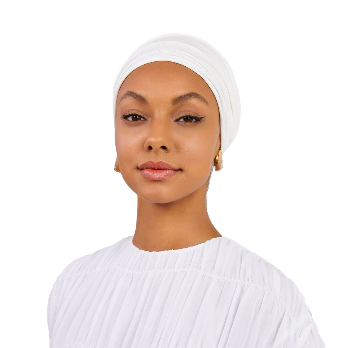 Snow white Cotton Turban