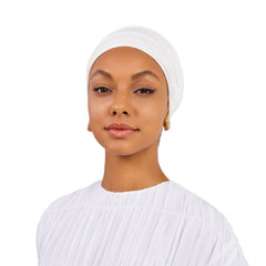 Snow white Cotton Turban