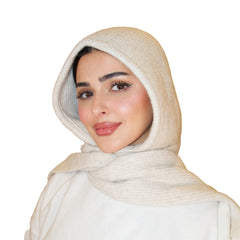 White Wool Winter Scarf