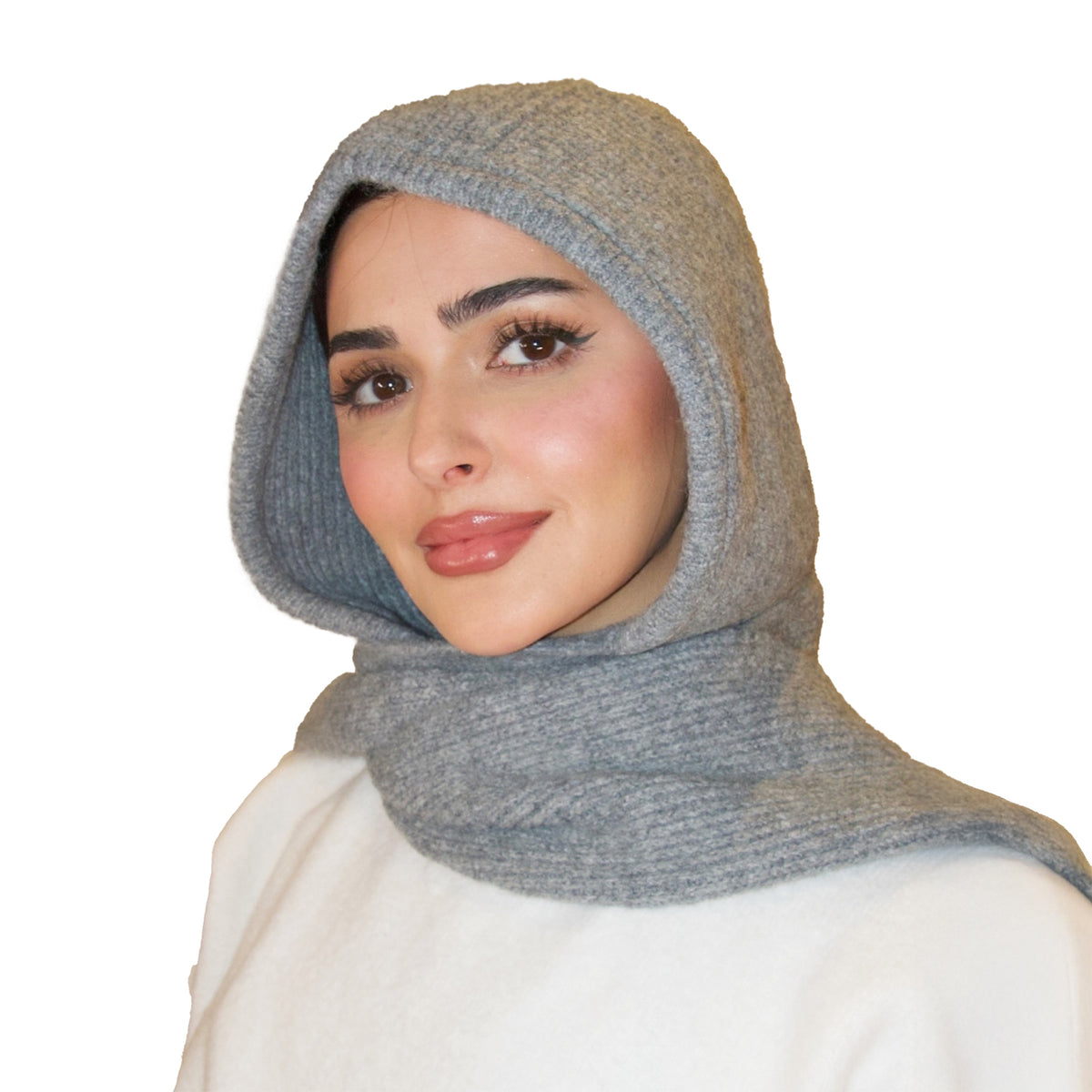 Grey Wool Winter Scarf