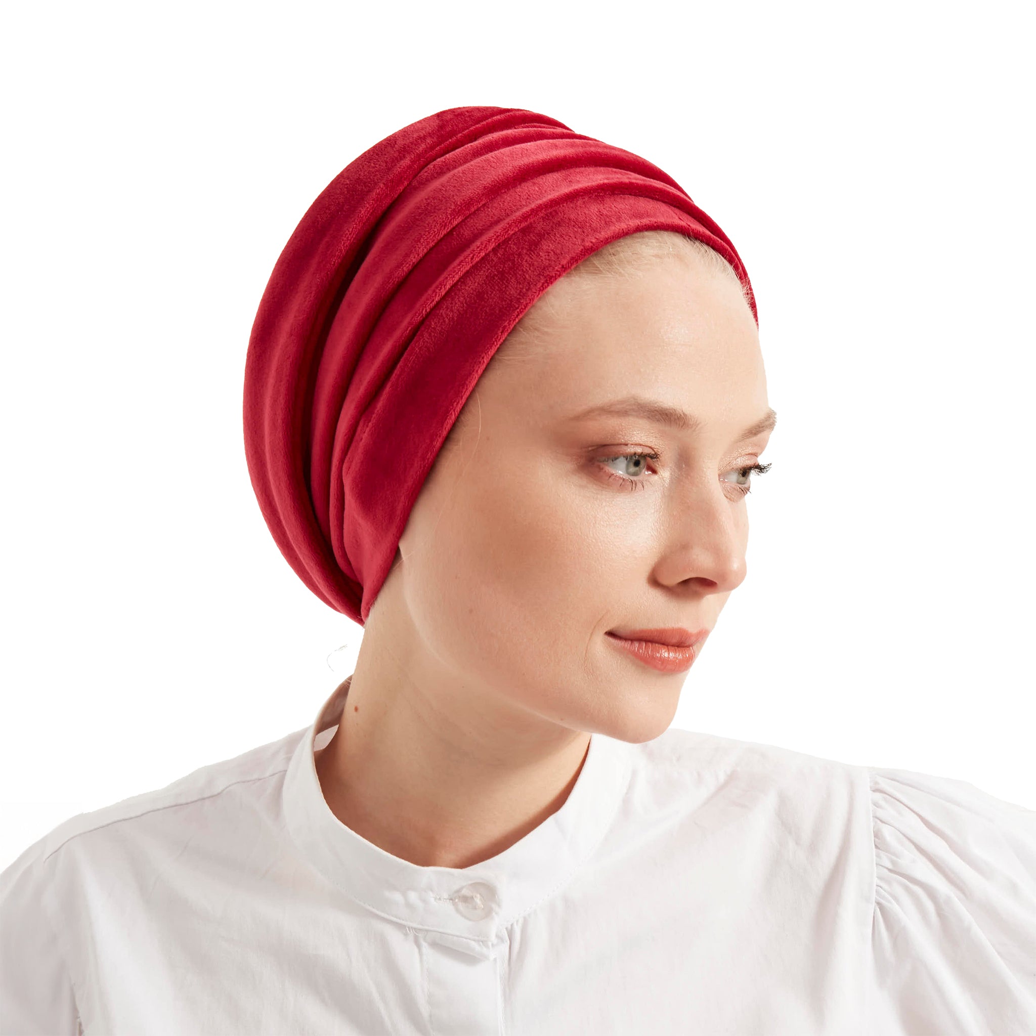 3 Turbans, Beige & Black Velvet + 1 Color of Your Choice
