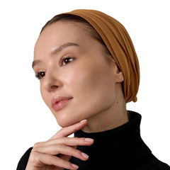 Camel Brown Cotton Turban