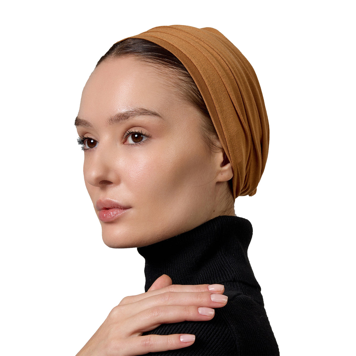 Camel Brown Cotton Turban