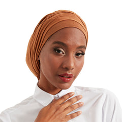 3 Turbans, Black & Light Beige Cotton + 1 Color of Your Choice