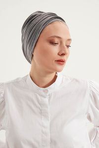 3 Turbans, Beige & White Velvet  + 1 Color of Your Choice - Haneenalsaify