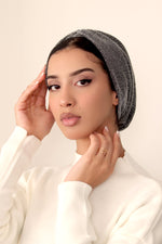 Silver Shimmer Cap Turban - Haneenalsaify