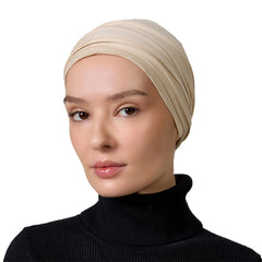 Light Beige Cotton Turban