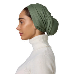 Olive Green Cotton Turban