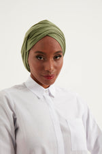 3 Turbans, Light Beige & Grey Beige Cotton  + 1 Color of Your Choice - Haneenalsaify