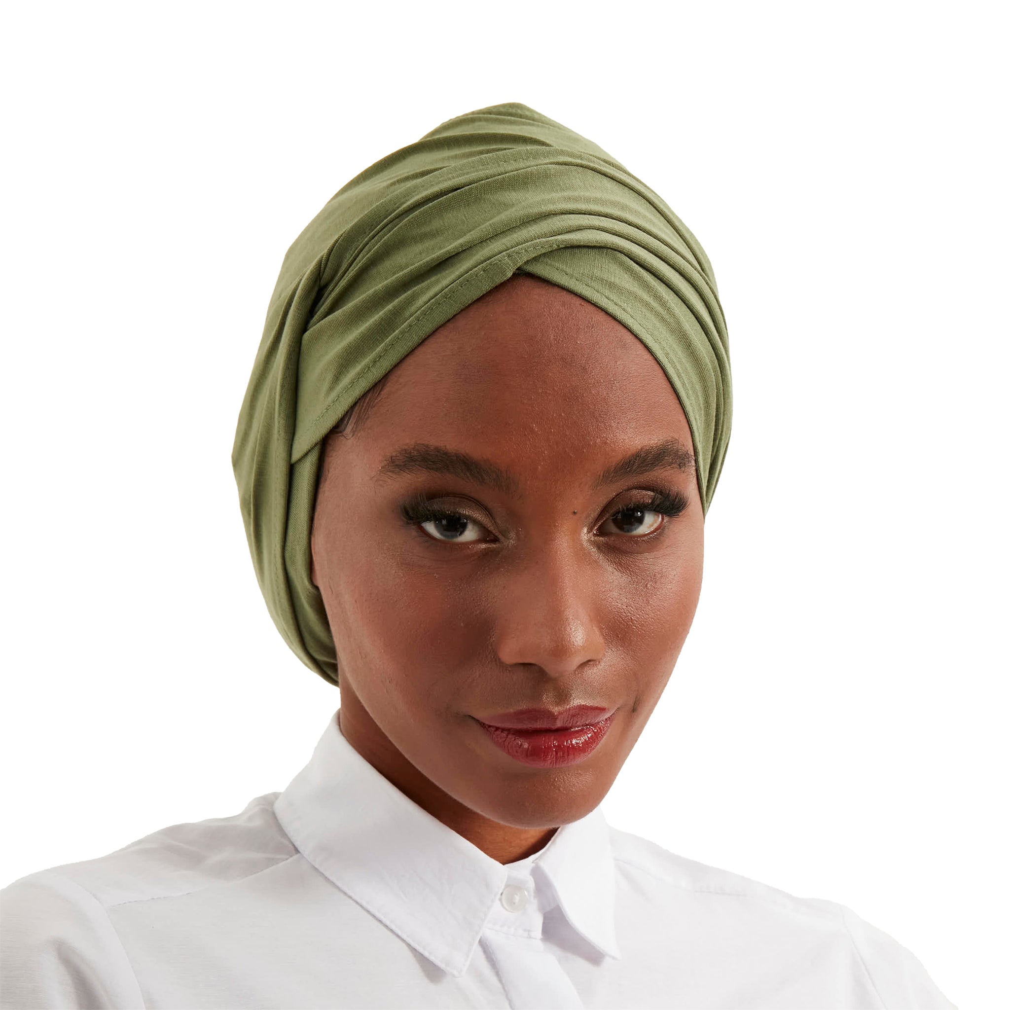 3 Turbans, Black & Light Beige Cotton + 1 Color of Your Choice
