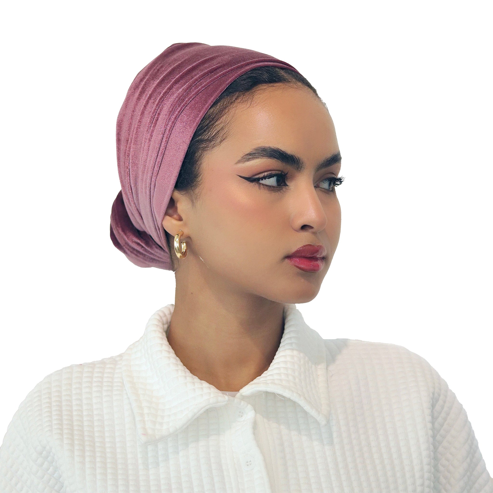 3 Turbans, Beige & Black Velvet + 1 Color of Your Choice