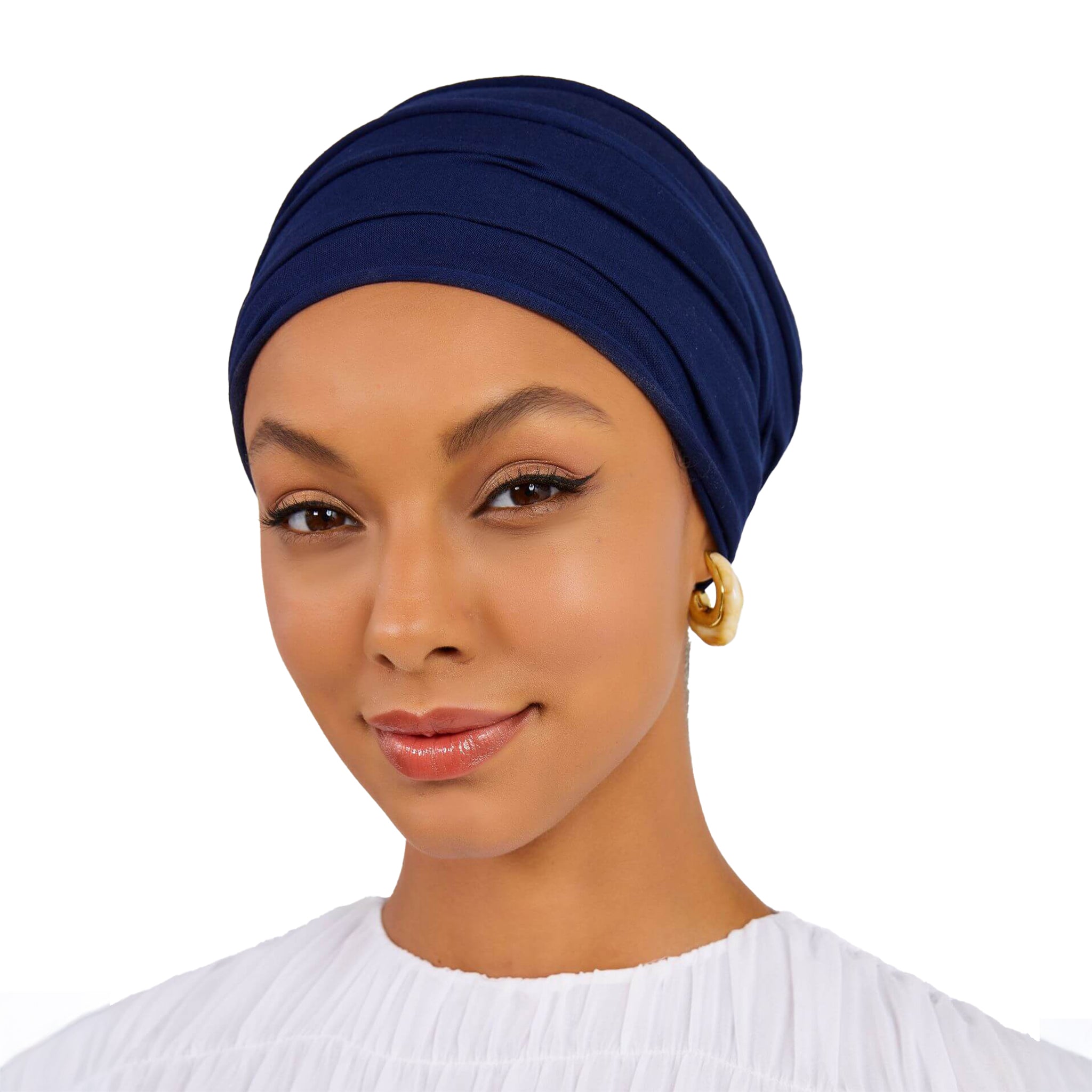 3 Turbans, Black & Light Beige Cotton + 1 Color of Your Choice