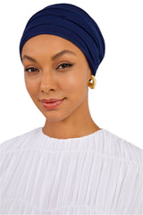 Royal Blue  Cotton Turban - Haneenalsaify