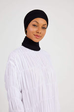 Black Cotton Turban - Haneenalsaify