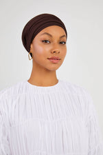 Brown Cotton Turban - Haneenalsaify